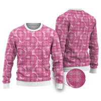 Alaka Hawaii Breadfruit Palaka Motifs Ugly Christmas Sweater LT14 Pink - Polynesian Pride
