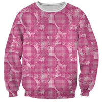 Alaka Hawaii Breadfruit Palaka Motifs Sweatshirt LT14 Unisex Pink - Polynesian Pride