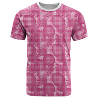 Alaka Hawaii Breadfruit Palaka Motifs T Shirt LT14 Pink - Polynesian Pride