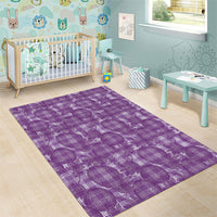 Poni Hawaii Breadfruit Palaka Motifs Area Rug LT14 - Polynesian Pride