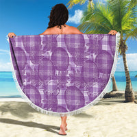Poni Hawaii Breadfruit Palaka Motifs Beach Blanket LT14 - Polynesian Pride
