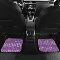 Poni Hawaii Breadfruit Palaka Motifs Car Mats LT14 Set 2pcs - Back Purple - Polynesian Pride