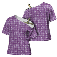Poni Hawaii Breadfruit Palaka Motifs Cross Shoulder Shirt LT14 - Polynesian Pride