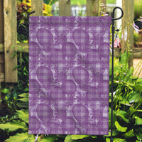 Poni Hawaii Breadfruit Palaka Motifs Garden Flag LT14 Garden Flag Purple - Polynesian Pride
