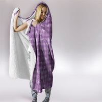 Poni Hawaii Breadfruit Palaka Motifs Hooded Blanket LT14 - Polynesian Pride