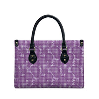 Poni Hawaii Breadfruit Palaka Motifs Leather Bag LT14 - Polynesian Pride