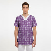 Poni Hawaii Breadfruit Palaka Motifs Scrub Top LT14 - Polynesian Pride