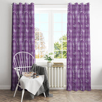 Poni Hawaii Breadfruit Palaka Motifs Window Curtain LT14 - Polynesian Pride