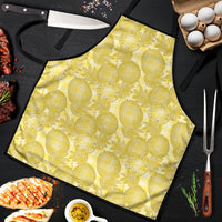 Melemele Hawaii Breadfruit Palaka Motifs Apron LT14 Yellow - Polynesian Pride