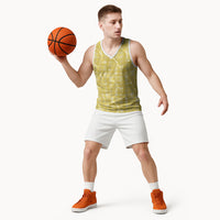 Melemele Hawaii Breadfruit Palaka Motifs Basketball Jersey LT14 - Polynesian Pride