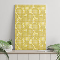 Melemele Hawaii Breadfruit Palaka Motifs Canvas Wall Art LT14 - Polynesian Pride