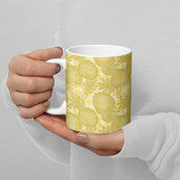 Melemele Hawaii Breadfruit Palaka Motifs Ceramic Mug LT14 - Polynesian Pride