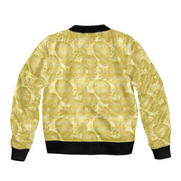 Melemele Hawaii Breadfruit Palaka Motifs Sleeve Zip Bomber Jacket LT14 - Polynesian Pride