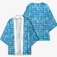 Polu Hawaii Breadfruit Palaka Motifs Kimono LT14 - Polynesian Pride