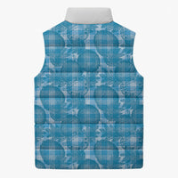 Polu Hawaii Breadfruit Palaka Motifs Sleeveless Puffer Jacket LT14 - Polynesian Pride