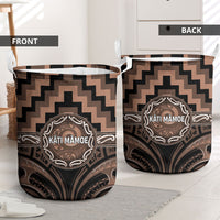 Aotearoa Kati Mamoe Laundry Basket Maori Iwi Poutama Puhoro Tattoo LT14 - Polynesian Pride