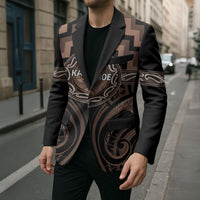 Aotearoa Kati Mamoe Personalised Blazer Maori Iwi Poutama Puhoro Tattoo LT14 - Polynesian Pride