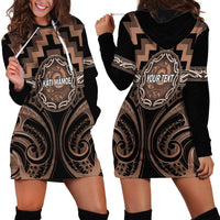 Aotearoa Kati Mamoe Personalised Hoodie Dress Maori Iwi Poutama Puhoro Tattoo LT14 - Polynesian Pride