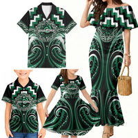 Aotearoa Whakatohea Personalised Family Matching Mermaid Dress and Hawaiian Shirt Maori Iwi Poutama Puhoro Tattoo LT14 - Polynesian Pride