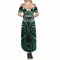 Aotearoa Whakatohea Personalised Summer Maxi Dress Maori Iwi Poutama Puhoro Tattoo LT14 - Polynesian Pride