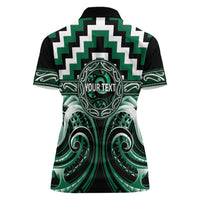 Aotearoa Whakatohea Personalised Women Polo Shirt Maori Iwi Poutama Puhoro Tattoo LT14 - Polynesian Pride