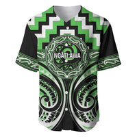 Aotearoa Ngati Awa Personalised Baseball Jersey Maori Iwi Poutama Puhoro Tattoo LT14 Green - Polynesian Pride