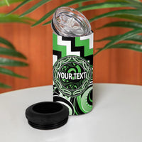 Aotearoa Ngati Awa Personalised 4 in 1 Can Cooler Tumbler Maori Iwi Poutama Puhoro Tattoo LT14 - Polynesian Pride