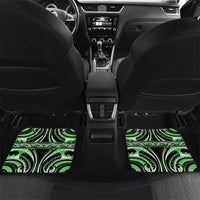 Aotearoa Ngati Awa Personalised Car Mats Maori Iwi Poutama Puhoro Tattoo LT14 Set 2pcs - Back Green - Polynesian Pride