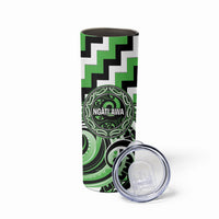 Aotearoa Ngati Awa Personalised Skinny Tumbler Maori Iwi Poutama Puhoro Tattoo LT14 - Polynesian Pride