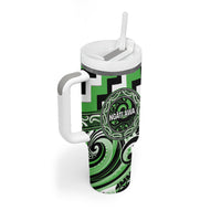 Aotearoa Ngati Awa Personalised Tumbler With Handle Maori Iwi Poutama Puhoro Tattoo LT14 - Polynesian Pride