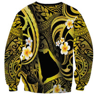 Tokelau Atafu Atoll Sweatshirt Polynesian Tattoo Plumeria With Map
