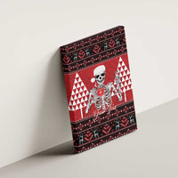 Personalized Hawaii Skull Christmas Canvas Wall Art Mele Kalikimaka Hawaiian Kakau - Polynesian Pride