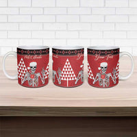 Personalized Hawaii Skull Christmas Ceramic Mug Mele Kalikimaka Hawaiian Kakau LT14 - Polynesian Pride