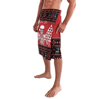 Personalized Hawaii Skull Christmas Lavalava Mele Kalikimaka Hawaiian Kakau - Polynesian Pride