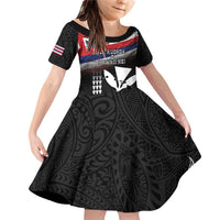 Hawaii Independence Day Family Matching Off Shoulder Short Dress and Hawaiian Shirt La Kuokoa - Happy 28th November