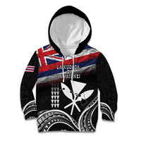 Hawaii Independence Day Kid Hoodie La Kuokoa - Happy 28th November LT14 Hoodie Black - Polynesian Pride