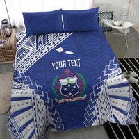 Toa Samoa Rugby Custom Bedding Set Go Champions Pacific Samoan Pattern - Polynesian Pride