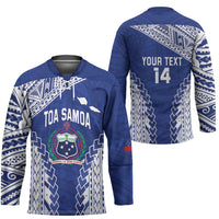 Toa Samoa Rugby Custom Hockey Jersey Go Champions Pacific Samoan Pattern - Polynesian Pride