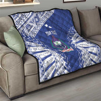 Toa Samoa Rugby Custom Quilt Go Champions Pacific Samoan Pattern - Polynesian Pride