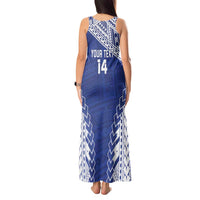 Toa Samoa Rugby Custom Tank Maxi Dress Go Champions Pacific Samoan Pattern - Polynesian Pride