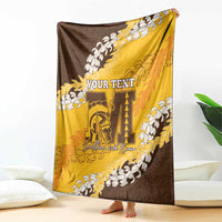 Personalized Mililani Hawaii High School Blanket Puakenikeni Lei Hawaiian Pattern - Polynesian Pride