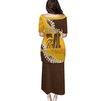 Personalized Mililani Hawaii High School Family Matching Puletasi and Hawaiian Shirt Puakenikeni Lei Hawaiian Pattern LT14 - Polynesian Pride