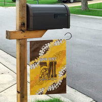 Personalized Mililani Hawaii High School Garden Flag Puakenikeni Lei Hawaiian Pattern - Polynesian Pride