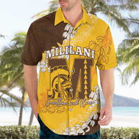 Personalized Mililani Hawaii High School Hawaiian Shirt Puakenikeni Lei Hawaiian Pattern LT14 - Polynesian Pride