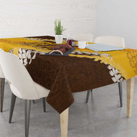Personalized Mililani Hawaii High School Tablecloth Puakenikeni Lei Hawaiian Pattern LT14 - Polynesian Pride