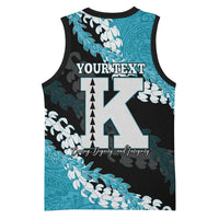 Personalized Kapolei Hawaii High School Basketball Jersey Puakenikeni Lei Hawaiian Pattern LT14 - Polynesian Pride
