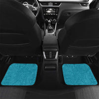Personalized Kapolei Hawaii High School Car Mats Puakenikeni Lei Hawaiian Pattern LT14 Set 2pcs - Back Teal - Polynesian Pride