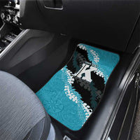 Personalized Kapolei Hawaii High School Car Mats Puakenikeni Lei Hawaiian Pattern LT14 - Polynesian Pride