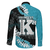 Personalized Kapolei Hawaii High School Family Matching Off The Shoulder Long Sleeve Dress and Hawaiian Shirt Puakenikeni Lei Hawaiian Pattern LT14 - Polynesian Pride