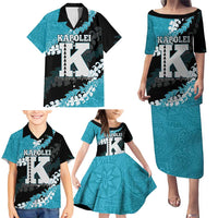 Personalized Kapolei Hawaii High School Family Matching Puletasi and Hawaiian Shirt Puakenikeni Lei Hawaiian Pattern LT14 - Polynesian Pride